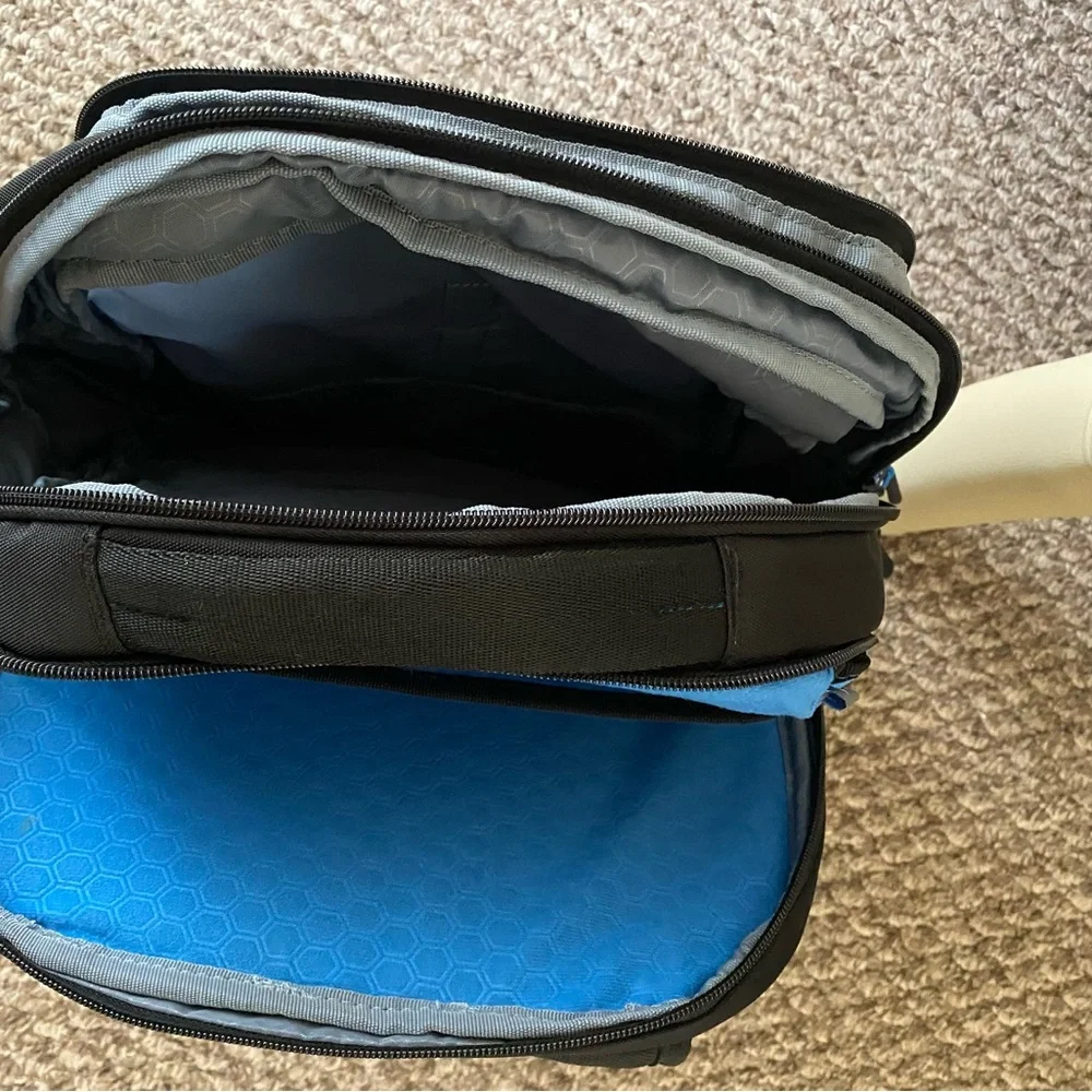 Dell Black Backpack with Blue Accents - Padded Laptop Pack